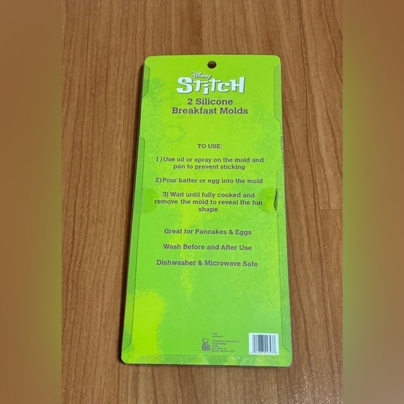 NEW Disney Stitch 2Pk Silicone Breakfast Molds NEW Great For Making Pancakes - Picture 2 of 2